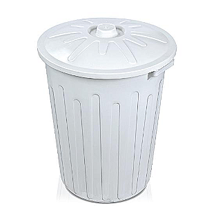 Lixeira Plástica 65 litros Arqplast com Tampa Branca