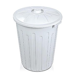 Lixeira Plástica 65 litros Arqplast com Tampa Branca