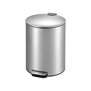 Lixeira de Pedal 5 litros Inox Slim Powermaid 1un