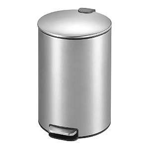 Lixeira de Pedal 12 litros Inox Slim Powermaid 1un