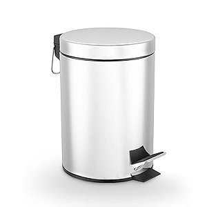 Lixeira de Pedal 12 litros Inox Powermaid 1un