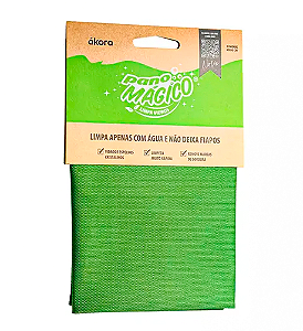 Pano de Microfibra Mágico Limpa Vidros Akora 40x40cm