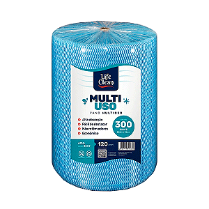 Pano Multiuso Lifeclean Azul Rolo 120m