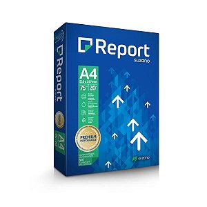 (PACOTE) Papel Sulfite 75g Branco A4 Report Suzano c/500 folhas