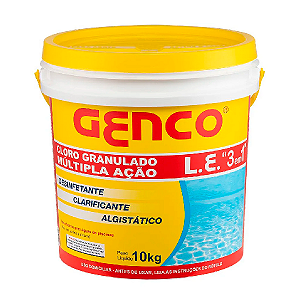 Cloro Granulado Múltipla Ação 3 em 1 Genco 10kg