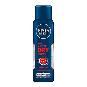 Desodorante Aerosol Masculino Nivea Men Active Dry Impact 150ml