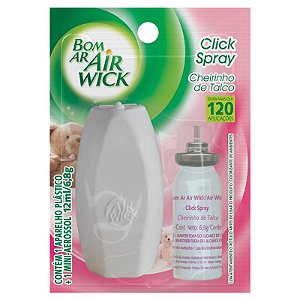 Odorizador Bom Ar Click Aparelho Ch. Talco 12ml