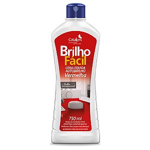 Cera Líquida Brilho Fácil Vermelha c/ 750mL