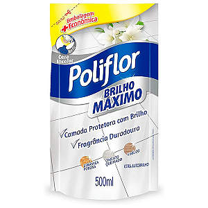 Cera Líquida Poliflor Brilho Máximo Incolor Sachet 500ml