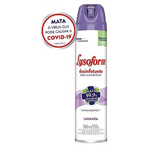 Desinfetante Aerosol Lysoform Lavanda 360ml