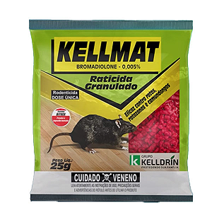 Raticida Granulado KellMat c/ 25g