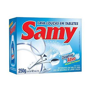 Detergente em Tabletes Lava Louças Samy c/12un