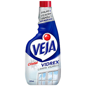 Limpa Vidro Veja Vidrex Cristal Refil 500ml