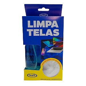 Kit Limpa Telas 120ml + Pano de Microfibra Start