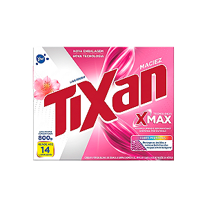 Detergente em Pó Tixan Maciez Caixa 800g