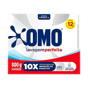 Detergente em Pó OMO Lavagem Perfeita Caixa 800g