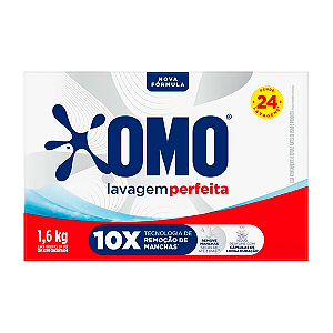 Detergente em Pó OMO Lavagem Perfeita Caixa 1,6kg