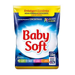 Detergente em Pó Baby Soft Sachet 1,6kg