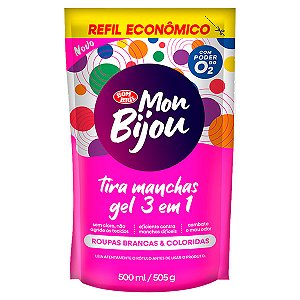 Tira Manchas Liquido 3 em 1 Mon Bijou Sachet 500ml
