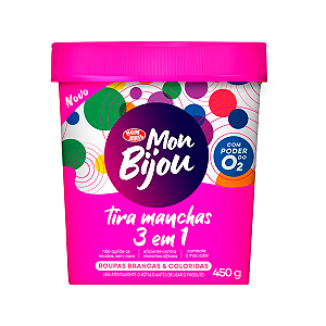 Tira Manchas em Pó 3 em 1 Mon Bijou 450g