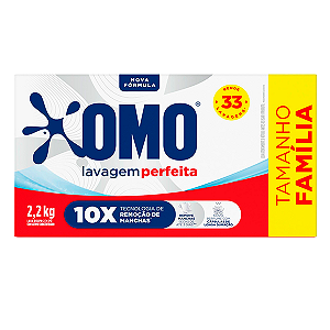 Detergente em Pó Omo Lavagem Perfeita Caixa 2,2kg