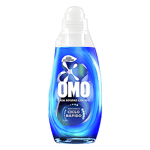Lava Roupas Líquido Omo Ciclo Rápido Ação Antiodor 750ml