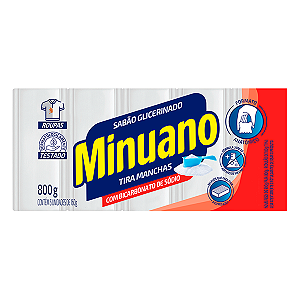 Sabão em Pedra Glicerinado Minuano Tira-Manchas c/800g