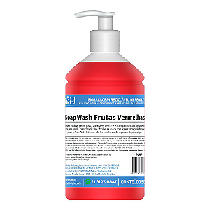 Saboneteira Soap Wash Frutas Vermelhas DHPB 500ml