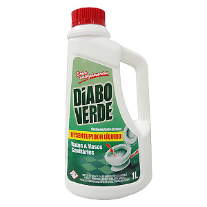 Desentupidor Diabo Verde Ralos e Vasos Sanitários 1L
