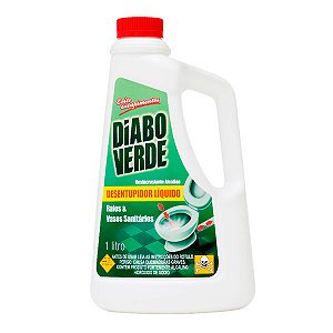Desentupidor Diabo Verde Ralos e Vasos Sanitários 1L