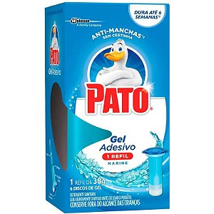 Detergente Sanitário Pato Gel Adesivo Refil Marine 6 Discos c/ 1un