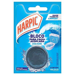 Tablete p/ Caixa Acoplada Harpic Acqua Marine c/ 1un