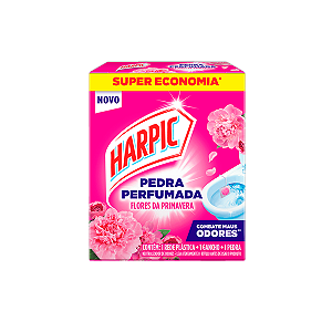 Pedra Sanitária Perfumada Harpic Flores da Primavera 25g