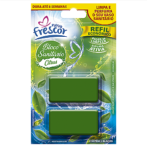 Bloco Sanitário Refil Novo Frescor Citrus c/2un