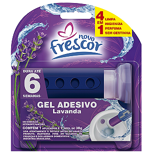 Detergente Sanitário Novo Frescor Gel Adesivo Ap + Refil Lavanda 1un