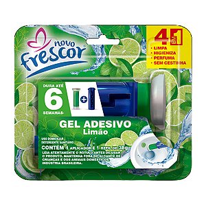 Detergente Sanitário Novo Frescor Gel Adesivo Ap + Refil Citrus/Limão 1un