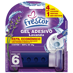 Detergente Sanitário Novo Frescor Gel Adesivo Refil Lavanda 1un