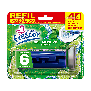 Detergente Sanitário Novo Frescor Gel Adesivo Refil Citrus/Limão 1un