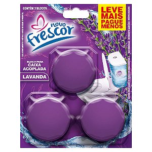 Tablete para Caixa Acoplada Novo Frescor Lavanda 3un