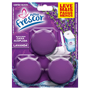 Tablete para Caixa Acoplada Novo Frescor Lavanda 3un