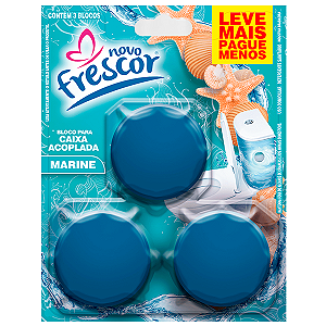 Tablete para Caixa Acoplada Novo Frescor Marine 3un