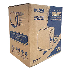 Toalheiro para Papel Bobina Alavanca Branco Brave Nobre 1un Ref.: 58160