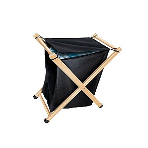 Cesto de Madeira Preto Toledo 50L Ref.: 301051
