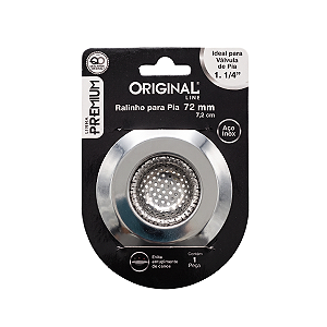 Ralo de Pia Inox Telado 7cm 1un