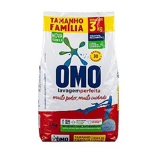 Detergente em Pó Omo Lavagem Perfeita Sachet 2,4kg