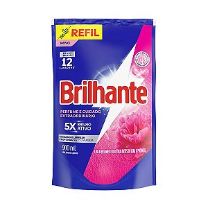 Lava Roupas Brilhante Perfume e Cuidado Extraordinário Sachet 900ml