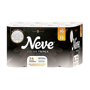 Papel Higiênico Neve Supreme Folha Tripla c/ 16 de 20m