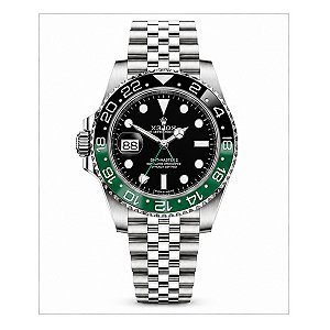 Relógio Clone GMT Sprite 40mm Automático Jubilee