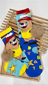 MEIA MALUCA 3D PERSONAGEM CAPIVARA