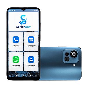 Smartphone SeniorEasy Android para Idosos 128GB/4RAM – Fácil de Usar e com Ícones Grandes